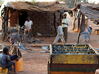Tischkicker in Burkina Faso