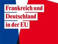 Flyer der Veranstaltung "Frankreich und Deutschland in der EU"