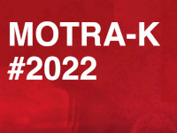 Auf rotem Grund steht in weißen Buchstaben "Motra-K #2022".