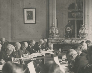 Versailles. Meeting of the Inter-Allied Committee. Foto: Library of Congress / Helen Johns Kirtland