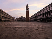Der leere Markusplatz in Venedig. Foto: Kaveman743/Flickr | CC BX-NC 2.0 (bit.ly/2yGYfme)