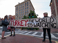 Protest gegen die Türkei