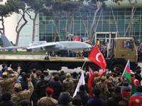Militärparade in Baku, Azerbaijan