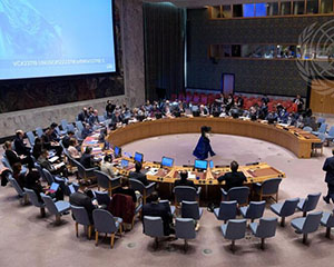 Sitzungssaal des UN-Sicherheitsrates, New York